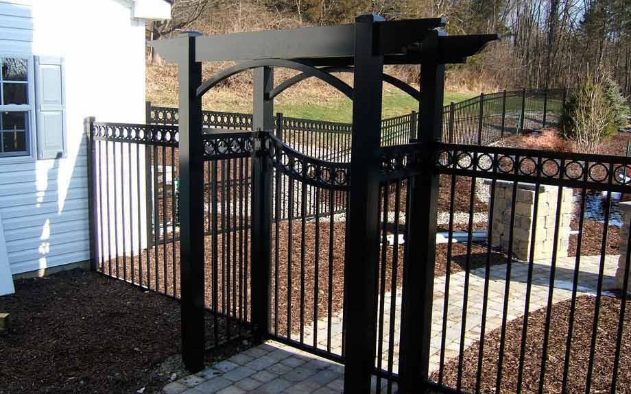 arbor orange county ny Vanguard Pergola with Scalloped Gate