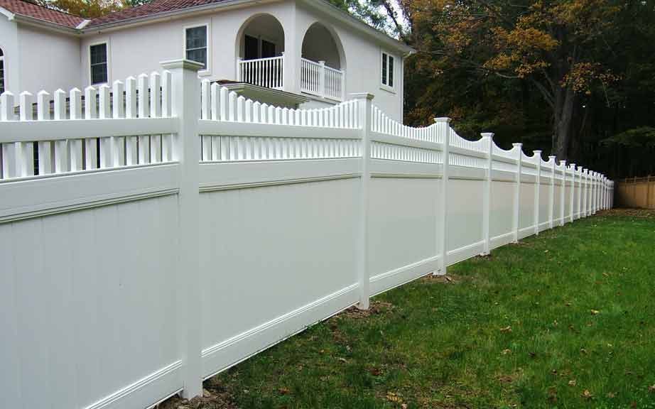 vinyl fence orange county ny Landmark Wide Rail Tongue and Groove