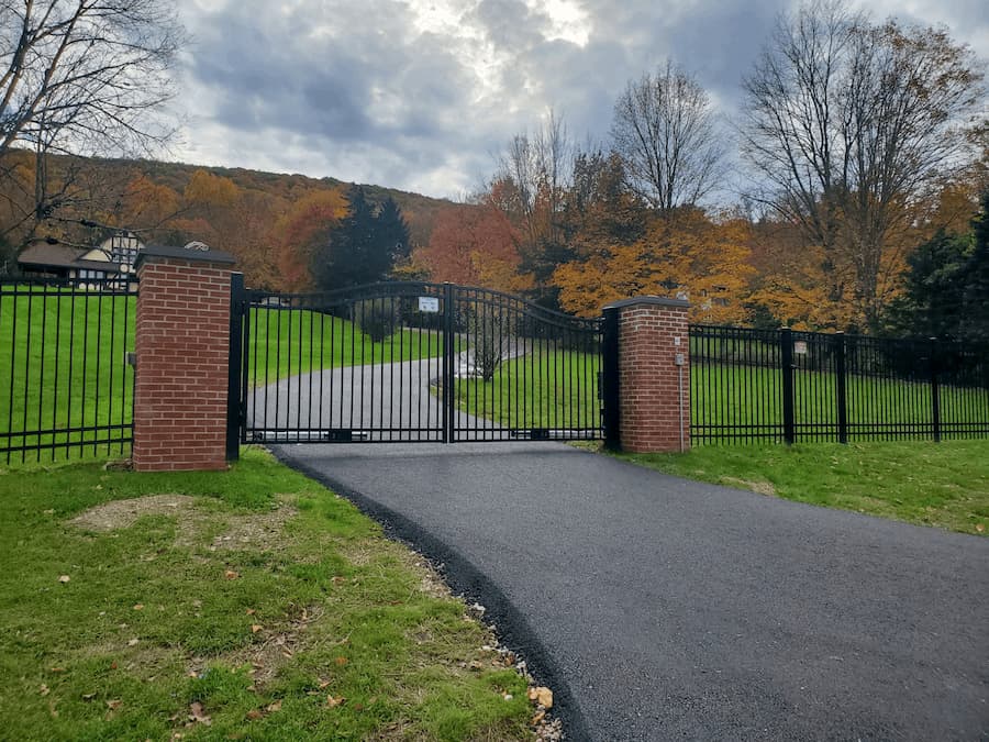 Aluminum Estate Gate in Warwick NY with FAAC Gate Operator