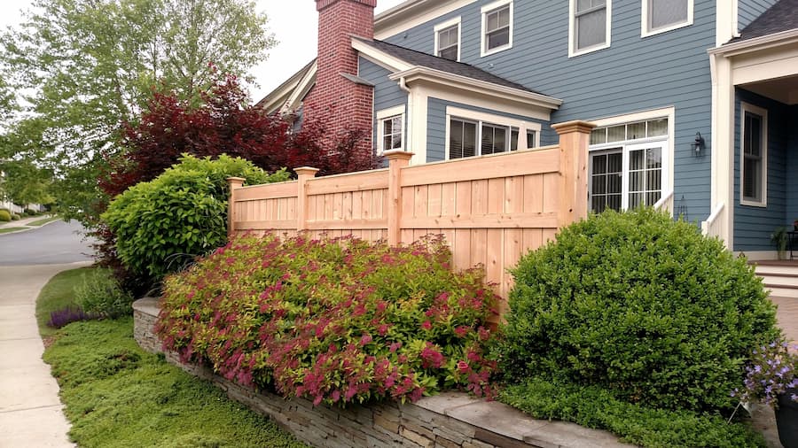 Cedar Berkshire Fence with 6" Boards in Warwick NY