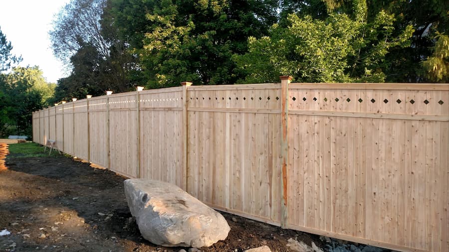 Cedar Privacy Fence in New Hampton NY