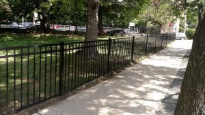 Vanguard Avant E-2 Aluminum Fence in Warwick NY with Flush Bottom Rail