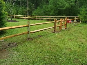 2 rail split rail fence in Eldred NY orange county ny 1