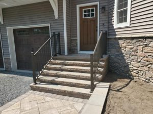 Vanguard standard railing in warwick ny in matte bronze finish 2