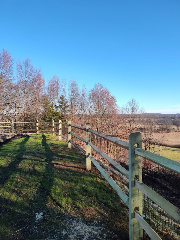 3 Rail Cedar Post and Rail Fence in Wallkill NY